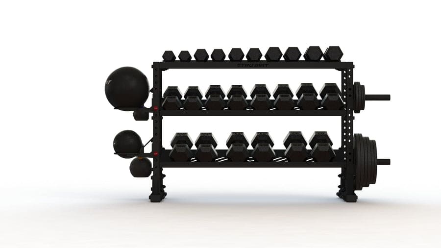 Elite Dumbbells + Modular Storage Rack