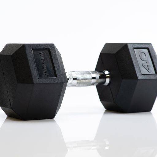 Hex Rubber Coated Dumbbells - Tru Grit Fitness