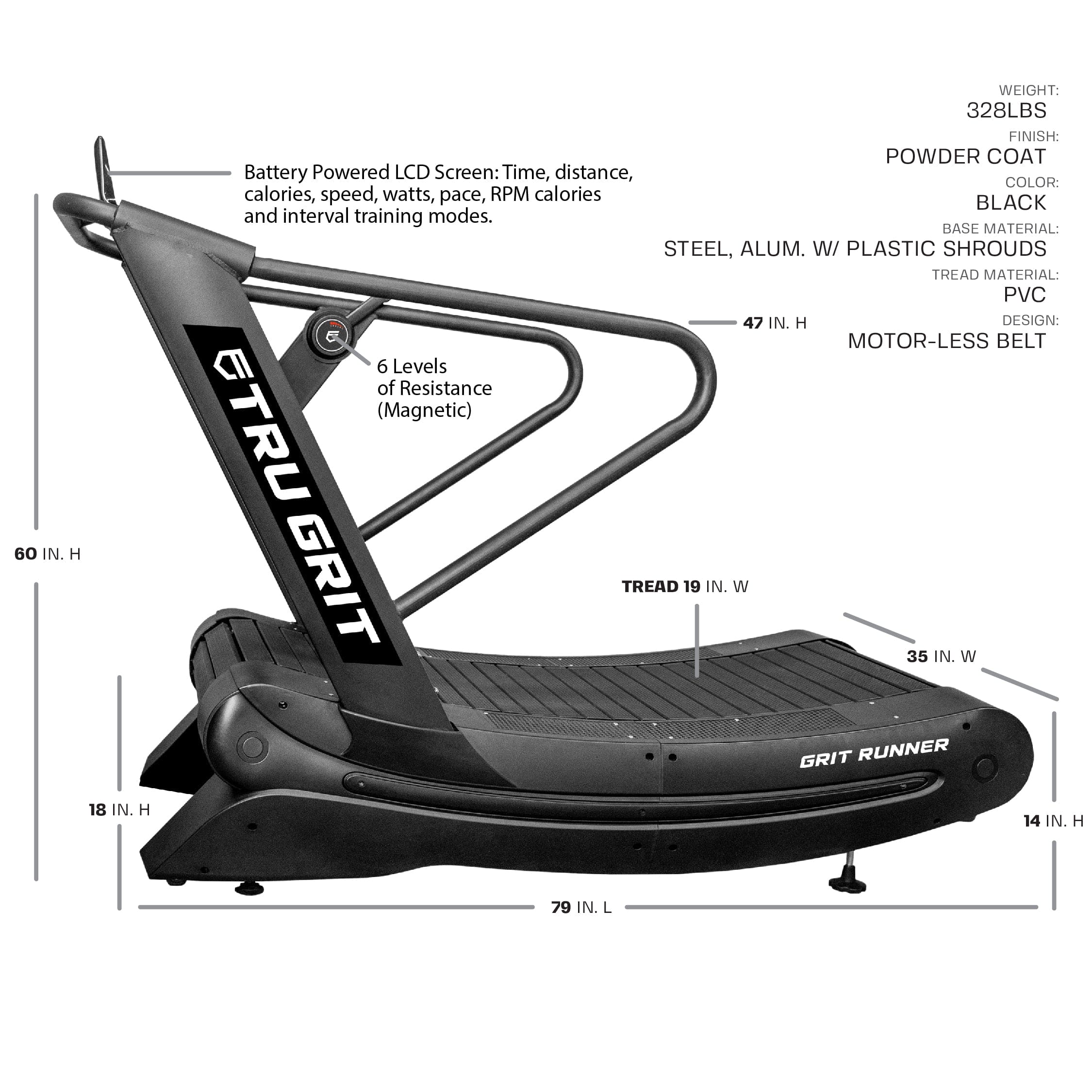 Rpm manual treadmill sale