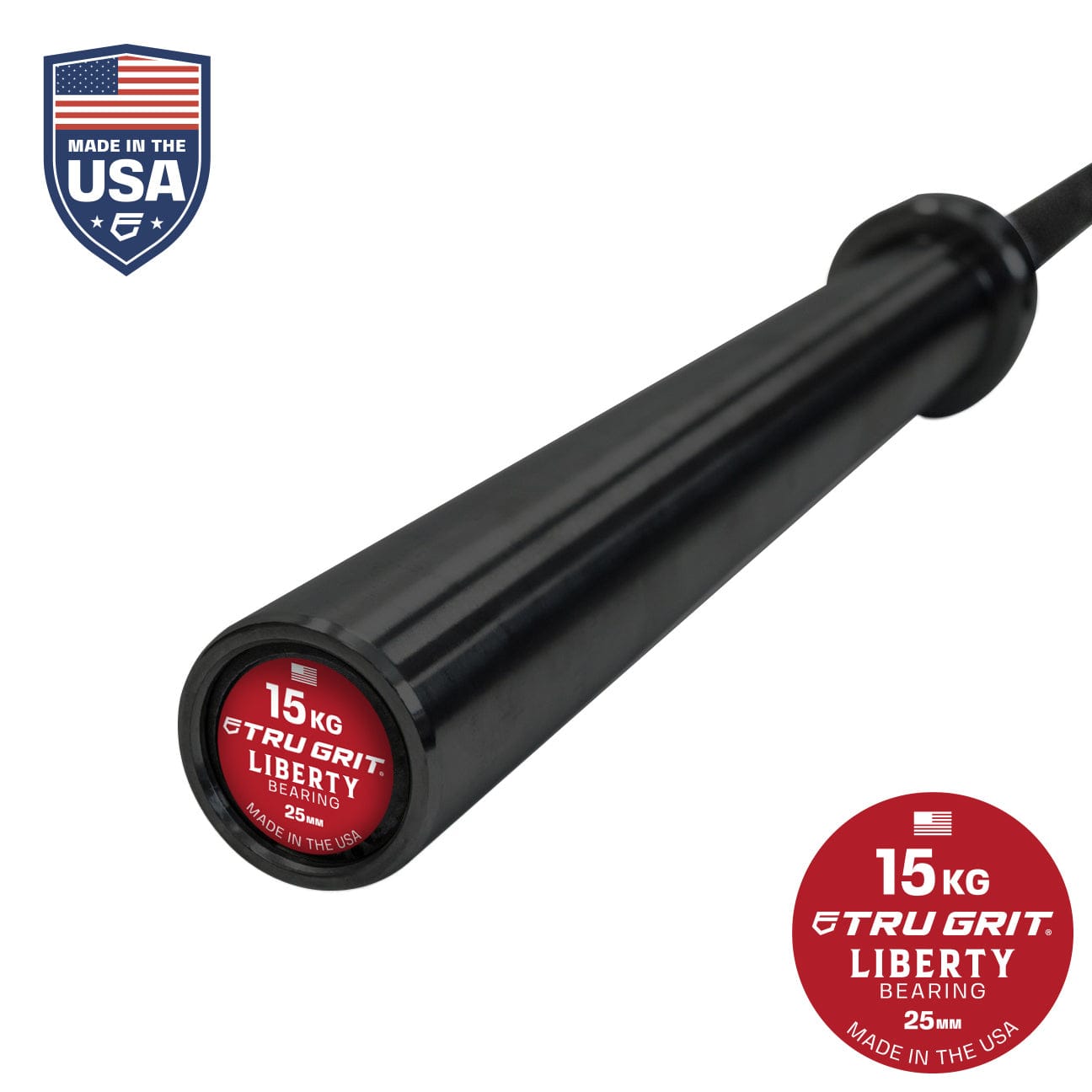 Liberty 15KG Needle Bearing Cerakote Barbell USA Made - Tru Grit Fitness