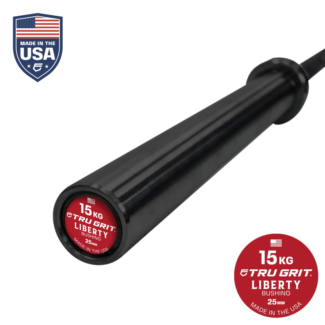 Liberty 15KG Bushing Cerakote Barbell USA Made - Tru Grit Fitness