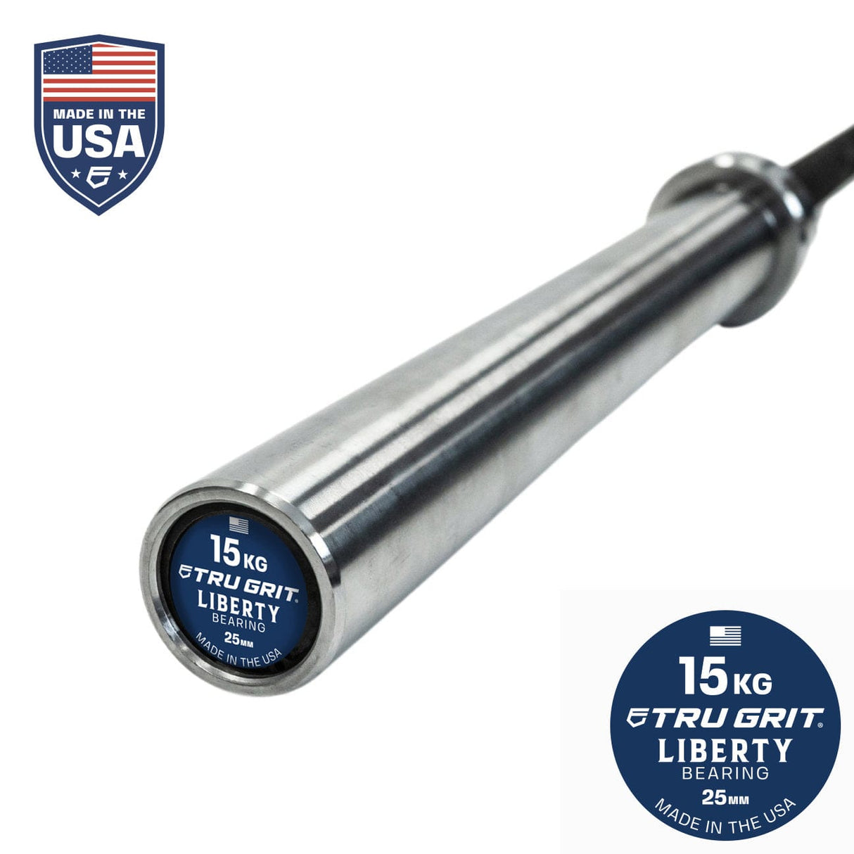 Liberty 15KG Needle Bearing Barbell USA Made