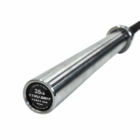 Women's 35lb Black Zinc Barbell - Tru Grit Fitness
