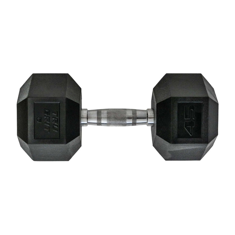 Hex Elite Welded TPU Dumbbells Weights || Tru Grit Fitness