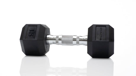 Hex Rubber Coated Dumbbells - Tru Grit Fitness