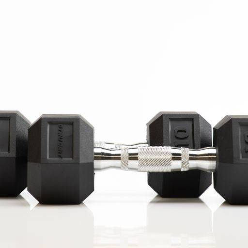 Hex Rubber Coated Dumbbells - Tru Grit Fitness