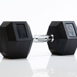 Hex Rubber Coated Dumbbells - Tru Grit Fitness