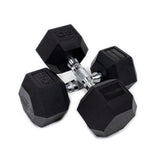 Hex Rubber Coated Dumbbells - Tru Grit Fitness
