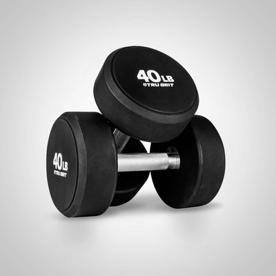 Round Elite TPU Dumbbell Set - Tru Grit Fitness